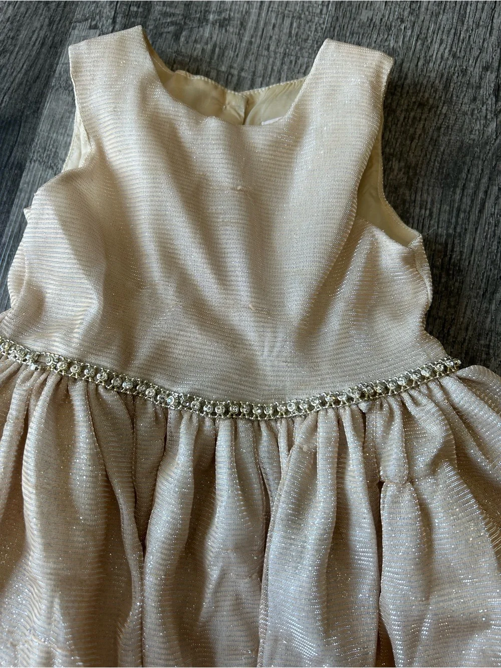 Biscotti Collection Girls Gold Party Dress 3T